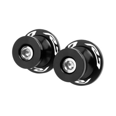 Imagem de jininshengxindianzi Compatible With R3 R7 R25 1999-2022 YZF-R3 YZF-R25 YZF-R7 CNC Swingarm Spools Sliders Stand Screws M6 Bolts Motorcycle Accessories(R7 Black)