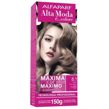 Imagem de Tintura Creme Altamoda Alfaparf Vison 8.1 Kit