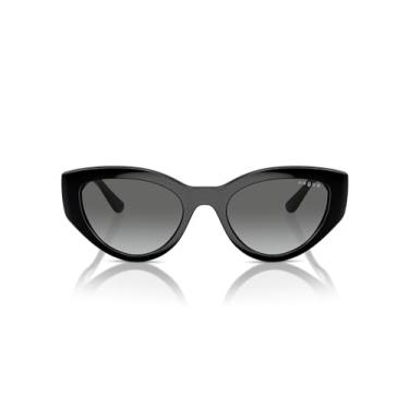 Imagem de Óculos de Sol Vogue Eyewear 0VO5566S W44/11 Tam 52 / Preto - Lentes Gradient Grey