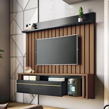 Imagem de Painel Suspenso Decorativo Self Ripado para TV até 55 Polegadas Castan