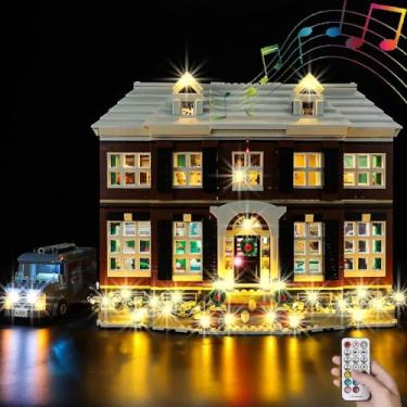 Imagem de Kyglaring LED Light Kit Compatible with Lego Home Alone 21330 Building Blocks, Upgraded Original Movie Sound & Remote Control, Lighting Accessories for Lego 21330 Model Set, Lights Only