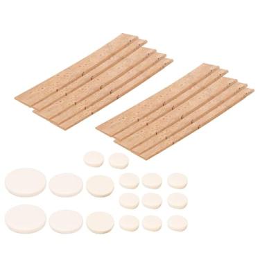 Imagem de SUNGOOYUE Folha de Cortiça da Articulação do Pescoço do Clarinete, 17pcs Padrões de Orifício de Som + 10pcs Folhas de Cortiça Com Bolsa de Armazenamento