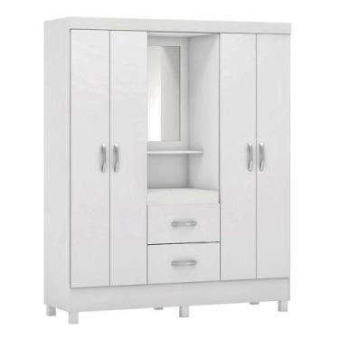 Imagem de Guarda Roupa Infantil Lord Branco Rosa - Demóbile