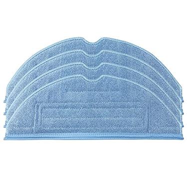 Imagem de HUAYUWA Kit de acessórios para aspirador de pó compatível com Roborock S7 MaxV Ultra/S7max/S7/T7S/T7Splus/G10/G10S/G10Spro/G10Spure (4 panos de limpeza de panos de limpeza de panos)