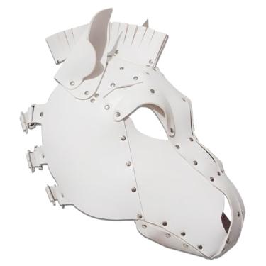 Imagem de HMILY Máscara de unicórnio feita à mão, capuz, cosplay, steampunk, acessório para fantasia de Halloween (HM-2)