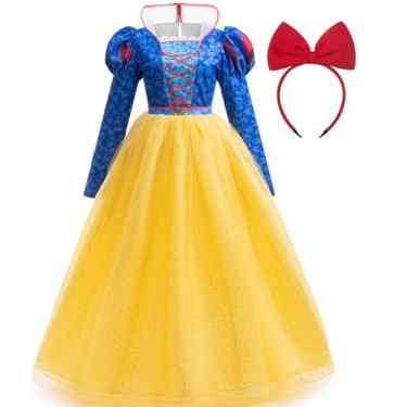 Imagem de VPCAR Fantasia de princesa para adultos, vestido de princesa com faixa de cabeça, aniversário, festa de Halloween, vestido de tule chique