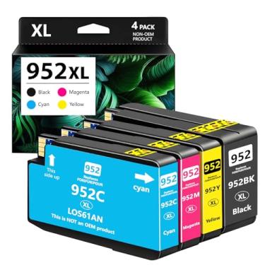 Imagem de Pacote de substituição de cartuchos de tinta 952XL HP 952XL compatível com impressoras HP OfficeJet Pro 8710 7740 8720 8210 8715 7720 8702 8725 8740 8730 (preto ciano magenta amarelo)