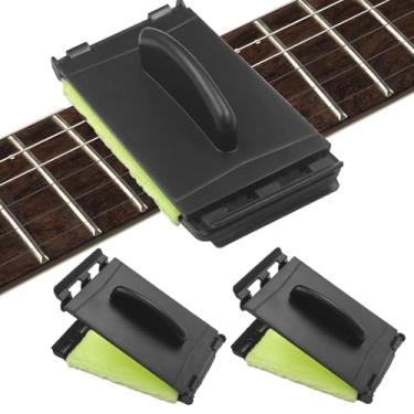 Imagem de Starfa Lab 2 peças de limpador de cordas de guitarra, acessórios de manutenção de limpeza de guitarra elétrica, pano de escala para guitarra elétrica, violino, baixo, ukulele, cuidados com