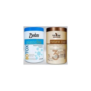 Imagem de Combo Duo Botox Capilar Detra Plastic Liss 1Kg + Máscara Natural Lise 