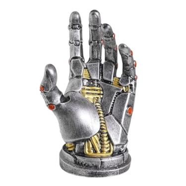 Imagem de Kuntesetty Estátua de mão robótica, ornamento de mesa, escultura criativa, controlador de jogo, rack para sala de estar, mesa, lareira, presente de aniversário, M