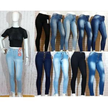 Imagem de 3 Peças Joguer Skinny Reta Calças Jeans Feminina Cós Alto - Apollogy, 