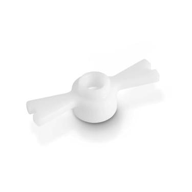 Imagem de Rafbar Conjunto de suporte de tubo de salsicha, suporte de funil de salsicha de plástico antiderrapante de grau alimentício com base estabilizadora, peças de reposição para acessórios de moedor de