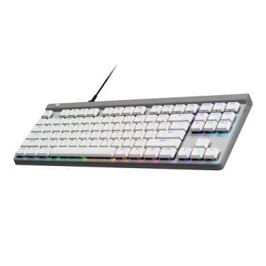 Imagem de Teclado Mecânico Gamer Logitech G515 com Design TKL, RGB LIGHTSYNC e Switch GL Brown Tactile - Branco