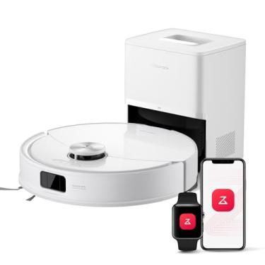 Imagem de Roborock Aspirador e esfregão robô Q10 S5+ com autoesvaziamento, sucção de 10.000Pa, atualizado do Q8 max+, prevenção de obstáculos, esfregão sônico, design duplo antiembaraço, Branco