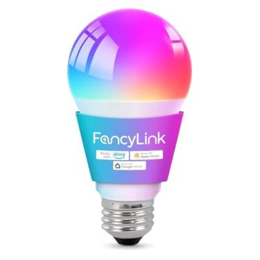 Imagem de Fancylink Lâmpadas inteligentes Matter, lâmpada que muda de cor, compatível com Alexa e Google Assistant, Apple Home, 16 milhões de cores RGBCW, WiFi e lâmpadas LED Bluetooth, A19, 800 lúmens, 1