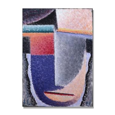 Imagem de NHLDZYH Alexej von Jawlensky Impressões artísticas - Pintura de retrato - (cabeça grande) - Pôster de decoração de parede vintage. Somente tela de 60 x 84 cm - 23,6 x 33,1 pol