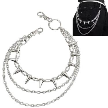 Imagem de Corrente de calça para homens, corrente de bolso para calças, correntes de jeans para homens, correntes de jeans para jeans, corrente de motociclista, corrente de quadril para mulheres, joias de