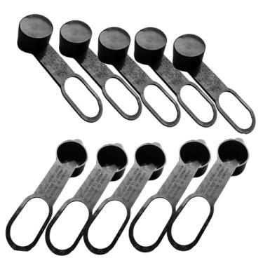 Imagem de MENSI Adaptador universal de propano QCC, tampa de poeira de encaixe de medidor, tampa de proteção de rosca com diâmetro interno de 3,4 cm e gancho fácil no tanque do cilindro, 10 pacotes