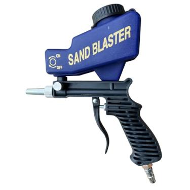 Imagem de Pistola de jateamento de areia para compressor de ar, removedor de tinta/ferrugem para metal, madeira, gabinete e vidro, mídia de jateamento contínuo de 150 PSI para trabalhos de jateamento de