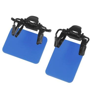 Imagem de DONGKER Persianas de óculos de tiro, 2 peças de remendo de óculos de tiro de ângulo ajustável de 180° para tiro, treinamento, tiro com arco