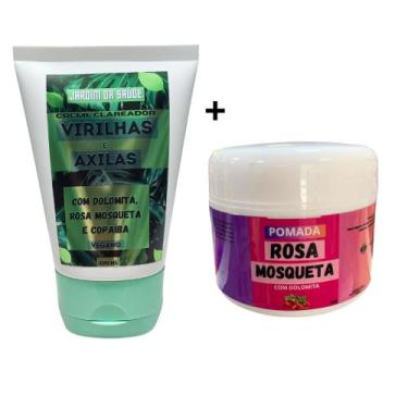 Imagem de Kit Creme Clareador de Virilhas a Axilas + Pomada de Rosa Mosqueta Cla