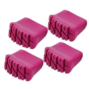 Imagem de ＡＷＨＡＯ 4 peças de antiderrapantes para pés de escada, tapetes dobráveis para pés de escada, resistentes ao desgaste, antiderrapantes, protetores de