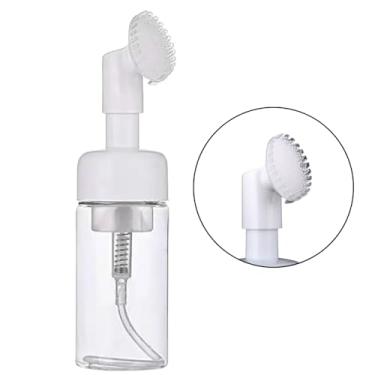 Imagem de Kit com 2 Frascos Pump com Escovinha para Espuma, 120ml, Transparente, para Limpeza Facial