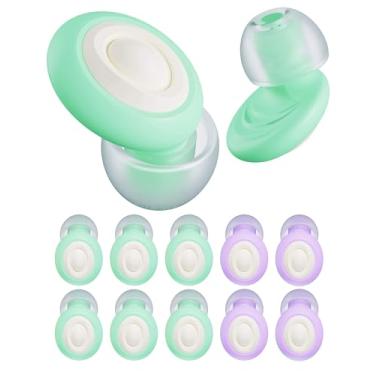 Imagem de Tampões de ouvido para dormir, cancelamento de ruído, silicone macio, proteção auditiva, protetor auditivo, sono, sensibilidade, estudo, ronco, trabalho, concerto, motocicleta, aviões, 24 dB