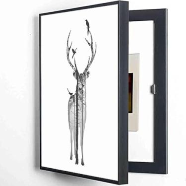 Imagem de Tampa Do Contador Da Caixa Elétrica Decoração Moderna Caixa Medidor Elétrico Criativo Caixa Tampa Simples Contadores Decoração Ocultar Pinturas Caixa De Interruptores C, H, W50*H60cm