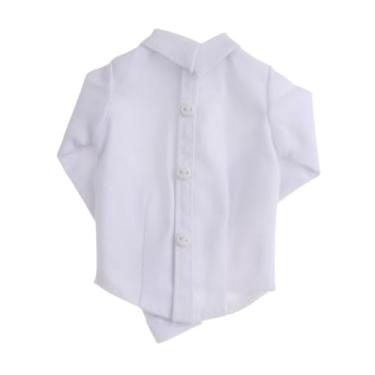 Imagem de Milageto 1: 6 Mulheres em escala Camisa de manga curta, roupas de ação, roupas de moda clássica casual para figura de ação feminina de 12 '',