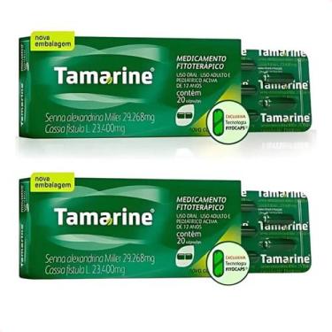 Imagem de Kit 2 Un. Laxante Tamarine 12 mg C/ 20 Cápsulas Fitoterápico - Hypera