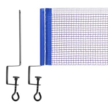 Imagem de Cosmos Rede de reposição para tênis de mesa 182,88 cm padrão conjunto de rede de ping pong portátil para prática de tênis de mesa rede de treinamento de pingue-pongue com suporte ajustável para mesas