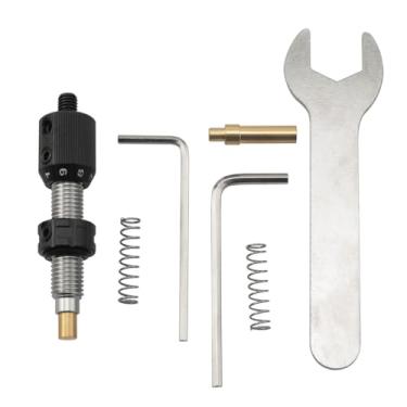 Imagem de SQXBK 1 conjunto de almofada lateral de arco recurvo 5,5 x 1,4 x 0,4 cm, acessórios de tiro com arco e flecha, proteção de correção, equipamento de metal, preto