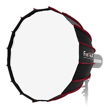 Imagem de Fotodiox Softbox parabólico EZ-Pro DLX de 71 cm com balcar, alienígenas e anel de velocidade compatível com Einstein - Softbox dobrável rápido de 70 cm com interior refletivo prateado com dupla