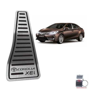 Imagem de Descanso De Pé Aço Inox Toyota Corolla Xei 2014/2019 Preto