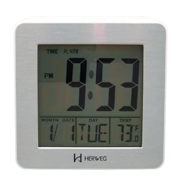 Imagem de Despertador Herweg Digital Branco 2985-021 Garantia
