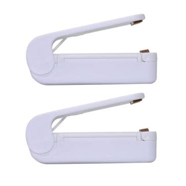 Imagem de Kit 2 mini seladoras lacradora portátil embalagens plásticos