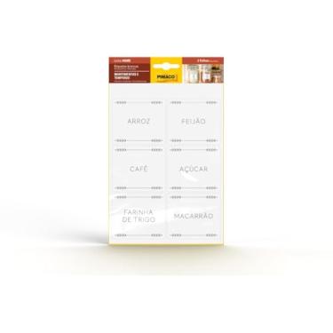 Imagem de Etiqueta de Mantimentos Pimaco 6cmx7cm, 2 folhas - Cód. 970984