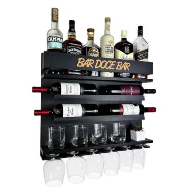 Imagem de Adega de Vinho de Parede com Barzinho Sala - Bar Doce Bar PR