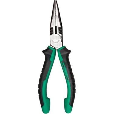 Imagem de Alicates de ponta longa, 1PK-709DS Alicate de ponta longa de titânio dourado de duas cores alicate cortador de cabos, descascador de cabos, alicate multifuncional