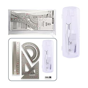 Imagem de Bússola de desenho bússola matemática bússola de geometria matemática conjunto de ferramentas de geometria matemática para estudantes bússola de desenho estudantes multifuncionais usam bússola