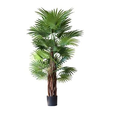 Imagem de Árvore artificial sala de estar quarto decoração vaso simulação planta ventilador girassol bonsai planta artificial artificial plantas artificiais árvores artificiais (uma cor 170 cm)
