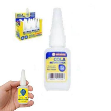 Imagem de Cola instantânea 20g bico fino Fácil aplicação super forte - JN ECOMER
