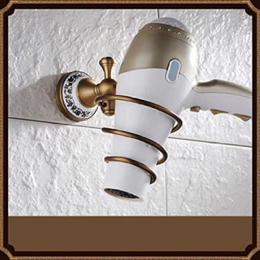 Imagem de WANGKENSU Gancho para casaco ganchos de banheiro latão antigo acessório de banheiro de luxo suporte de papel suporte de escova de vaso sanitário prateleira cesta de mercadorias, anel de toalha de