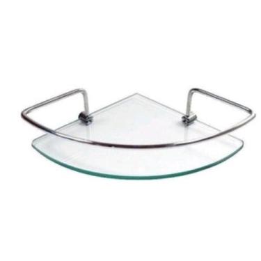 Imagem de Porta Shampoo De Canto Com Vidro incolor Para Banheiro - Nitro