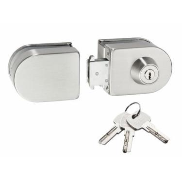 Imagem de Fechadura Pressão Vidro Sobrepor Porta Correr Vidro/Vidro VV057 Multip