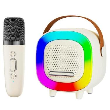 Imagem de Alto-falante para máquina de karaokê NTEEWAHY Mini com 1 microfone sem