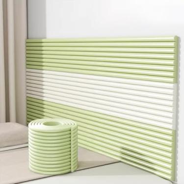 Imagem de Painéis de parede acolchoados autoadesivos, acolchoamento de parede anticolisão 3D para crianças com autismo - faça você mesmo, painéis de cabeceira para quarto, tatami, berçário, almofada decorativa