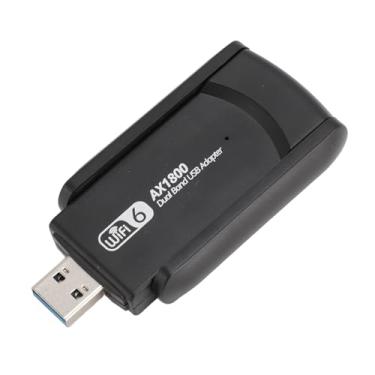 Imagem de AYNEFY Adaptador USB de Banda Dupla, Material ABS, 1800 Mbps Wifi 6 Velocidades, Compatível Com 10 11
