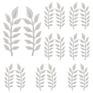 Imagem de HOBBIESAY 8 pares de broches de folha de trigo 5 x 2 cm elegantes broches de lapela de folhas de trigo clipes de terno para mulheres e homens jaqueta blazer vestido decoração, Metal, Sem Pedra